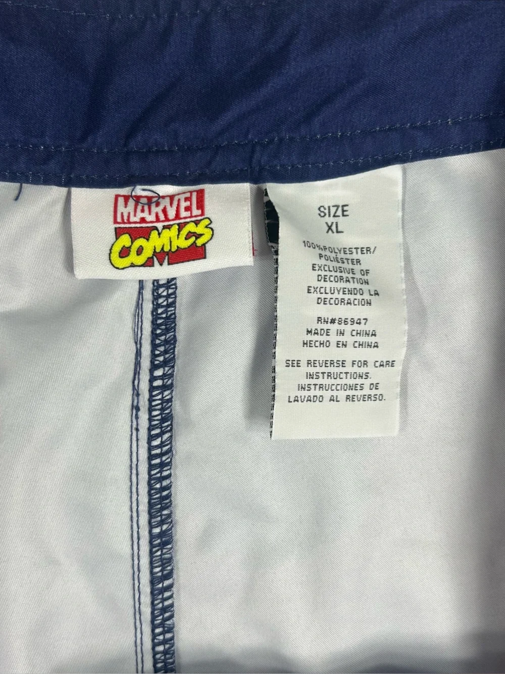 Marvel Comics Captain America Shield Men's XL Swim Board Shorts Surf Trunks EUC